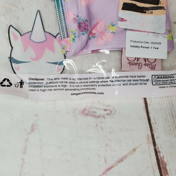 Miss Gwen's OMG Accessories Pink Floral Mask - Picture 7 of 12